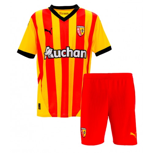 Fotbalové Dres RC Lens Dětské Domácí 2024-25 Krátký Rukáv (+ trenýrky)